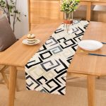 RealHomes Geometrik Desenli Dijital Baskılı Özel Tasarım Runner Realhomes