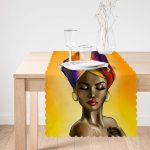 - runnerafrikakadin-1 - Realhomes RealHomes Afrika Kadın Temalı Dijital Baskılı Dekoratif Runner Realhomes