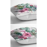 - K2liSet2399v2400-1 - Realhomes 2'li Tropik Kaktüs Motifli Dijital Baskılı Yastık Kırlent Kılıf Seti Realhomes