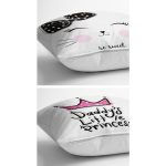 - K2liSet2488v2571-1 - Realhomes 2'li Kurdaleli Kedi & Princess Özel Tasarım Yastık Kırlent Kılıf Seti Realhomes