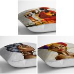 - K3luset3341v6743v6745-1 - Realhomes  3'lü Etnik Afrika Kadın Tasarımlı Modern Yastık Kırlent Kılıf Seti Realhomes