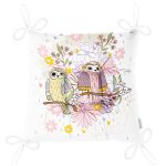 RealHomes Dijital Baskılı Pofuduk Sandalye Minderi 40 x 40 cm Düğmeli Realhomes