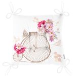 - P189-Gorsel-2 - Realhomes  Bisiklet Motifli Pofuduk Kare Sandalye Minderi 40x40cm Düğmeli Realhomes