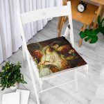 - P2-Gorsel-1 - Realhomes  RealHomes Dijital Baskılı Pofuduk Sandalye Minderi 40 x 40 cm Düğmeli Realhomes