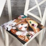 - P20-Gorsel - Realhomes  RealHomes Dijital Baskılı Pofuduk Sandalye Minderi 40 x 40 cm Düğmeli Realhomes