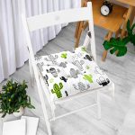 - P2035-Gorsel-1 - Realhomes RealHomes Dijital Baskılı Pofuduk Sandalye Minderi 40 x 40 cm Düğmeli Realhomes