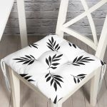 RealHomes Dijital Baskılı Pofuduk Sandalye Minderi 40 x 40 cm Düğmeli Realhomes