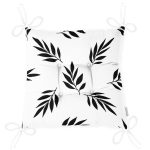 RealHomes Dijital Baskılı Pofuduk Sandalye Minderi 40 x 40 cm Düğmeli Realhomes