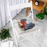 RealHomes Özel Tasarım Düğmeli Pofuduk Sandalye Minderi Realhomes