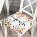 RealHomes Özel Tasarım Düğmeli Pofuduk Sandalye Minderi Realhomes