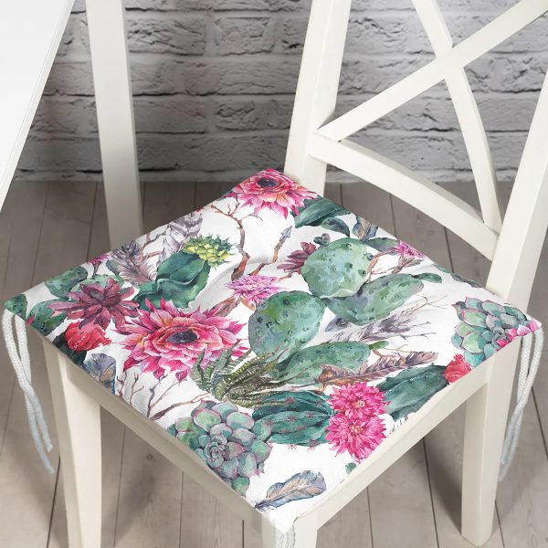 - P2400-Gorsel - Realhomes  RealHomes Özel Tasarım Düğmeli Pofuduk Sandalye Minderi Realhomes