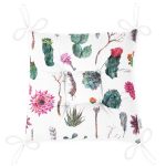 RealHomes Özel Tasarım Düğmeli Pofuduk Sandalye Minderi Realhomes