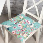 - P2444-Gorsel - Realhomes  RealHomes Dijital Baskılı Pofuduk Sandalye Minderi 40 x 40 cm Düğmeli Realhomes