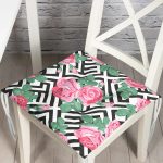 RealHomes Özel Tasarım Düğmeli Pofuduk Sandalye Minderi Realhomes