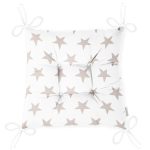 RealHomes Özel Tasarım Düğmeli Pofuduk Sandalye Minderi Realhomes