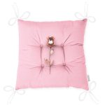 - P3019-Gorsel-2 - Realhomes Pembe Zeminli Altın Gül 3D Baskılı Pofuduk Sandalye Minderi Realhomes