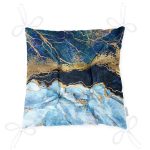 - P3126-Gorsel-2 - Realhomes Altın Varaklı Mavi Zeminli Modern Pofuduk Sandalye Minderi Realhomes