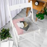 - P3135-Gorsel-1 - Realhomes  Modern 3D Mermer Temalı Dijital Baskılı Pofuduk Sandalye Minderi Realhomes