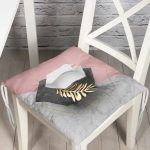 - P3135-Gorsel - Realhomes  Modern 3D Mermer Temalı Dijital Baskılı Pofuduk Sandalye Minderi Realhomes