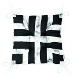 - P3153-Gorsel-2 - Realhomes Mermer Zeminli Siyah Geometrik Desenli Modern Pofuduk Sandalye Minderi Realhomes