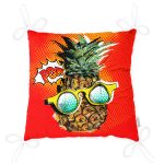 - P3170-Gorsel-2 - Realhomes Kırmızı Zemin Ananas Desenli Dekoratif Pofuduk Sandalye Minderi Realhomes