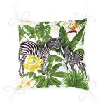 - P3171-Gorsel-2 - Realhomes Pudra Zeminli Egzotik Zebra Tasarımlı Modern Pofuduk Sandalye Minderi Realhomes