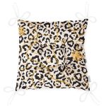 - P3190-Gorsel-2 - Realhomes Zebra Desenli Altın Detaylı Modern Pofuduk Sandalye Minderi Realhomes