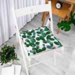 - P3198-Gorsel-1 - Realhomes Kaktüs Desenli Watercolor Renkli Modern Pofuduk Sandalye Minderi Realhomes