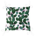 - P3198-Gorsel-2 - Realhomes Kaktüs Desenli Watercolor Renkli Modern Pofuduk Sandalye Minderi Realhomes