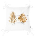 - P3204-Gorsel-2 - Realhomes 3D Altın Görünümlü Palmiye Yaprakları Modern Pofuduk Sandalye Minderi Realhomes