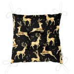 - P3215-Gorsel-2 - Realhomes Altın Detaylı Geyikler Desenli Modern Pofuduk Sandalye Minderi Realhomes