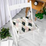 - P3225-Gorsel-1 - Realhomes  Mermer Zeminli Baklava Desenli Özel Tasarım Pofuduk Sandalye Minderi Realhomes