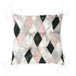 - P3225-Gorsel-2 - Realhomes  Mermer Zeminli Baklava Desenli Özel Tasarım Pofuduk Sandalye Minderi Realhomes