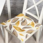 - P3249-Gorsel - Realhomes Renkli Sonbahar Yaprakları Özel Tasarımlı Modern Pofuduk Sandalye Minderi Realhomes