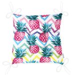 - P3261-Gorsel-2 - Realhomes Renkli Zigzag Desenli Ananaslar Modern Tasarımlı Pofuduk Sandalye Minderi Realhomes