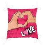 - P3299-Gorsel-2 - Realhomes Pembe Love Popart Tasarımlı Dijital Baskılı Pofuduk Sandalye Minderi Realhomes