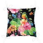 - P3312-Gorsel-2 - Realhomes Watercolor Çiçek ve Kuş Motifli Özel Tasarım Pofuduk Sandalye Minderi Realhomes
