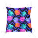 - P3324-Gorsel-2 - Realhomes Mavi Zigzag Zeminli Ananas Desenli Dekoratif Pofuduk Sandalye Minderi Realhomes