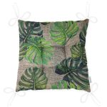 - P3329-Gorsel-2 - Realhomes Çuval Zeminli Palmiye Yaprakları Özel Tasarım Pofuduk Sandalye Minderi Realhomes