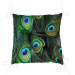 - P3331-Gorsel-2 - Realhomes Koyu Zeminde Renkli Tüyler Özel Tasarımlı Dekoratif Pofuduk Sandalye Minderi Realhomes