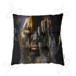 Gold Afrika Woman Tasarımlı 3D Modern Pofuduk Sandalye Minderi Realhomes