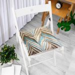 - P3340-Gorsel-1 - Realhomes  Renklerin Uyumu Geometrik Tasarımlı Dekoratif Pofuduk Sandalye Minderi Realhomes