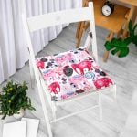 Etnik Filler Özel Tasarımlı Dijital Baskılı Pofuduk Sandalye Minderi Realhomes