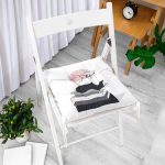 - P3371-Gorsel-1 - Realhomes Gül Kitap ve Kahve Tasarımlı Dijital Baskılı Pofuduk Sandalye Minderi Realhomes