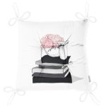 - P3371-Gorsel-2 - Realhomes Gül Kitap ve Kahve Tasarımlı Dijital Baskılı Pofuduk Sandalye Minderi Realhomes