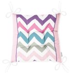 - P3384-Gorsel-2 - Realhomes Renkli Zigzag Motifli Pembe Zeminli Modern Pofuduk Sandalye Minderi Realhomes