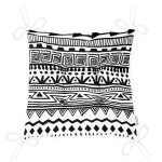 - P3395-Gorsel-2 - Realhomes  Siyah Beyaz Dekoratif African Motifli Modern Pofuduk Sandalye Minderi Realhomes