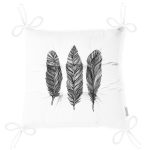 - P3401-Gorsel-2 - Realhomes  Karakalem Tüy Desenli Dikital Baskılı Modern Pofuduk Sandalye Minderi Realhomes