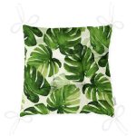 - P3403-Gorsel-2 - Realhomes Suluboya Zambak Yaprakları Çizimli Özel Tasarım Pofuduk Sandalye Minderi Realhomes