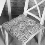 - Seamless geometric pattern with cubes - Realhomes  RealHomes 3D Cube Desenli Dijital Baskılı Modern Pofuduk Sandalye Minderi Realhomes